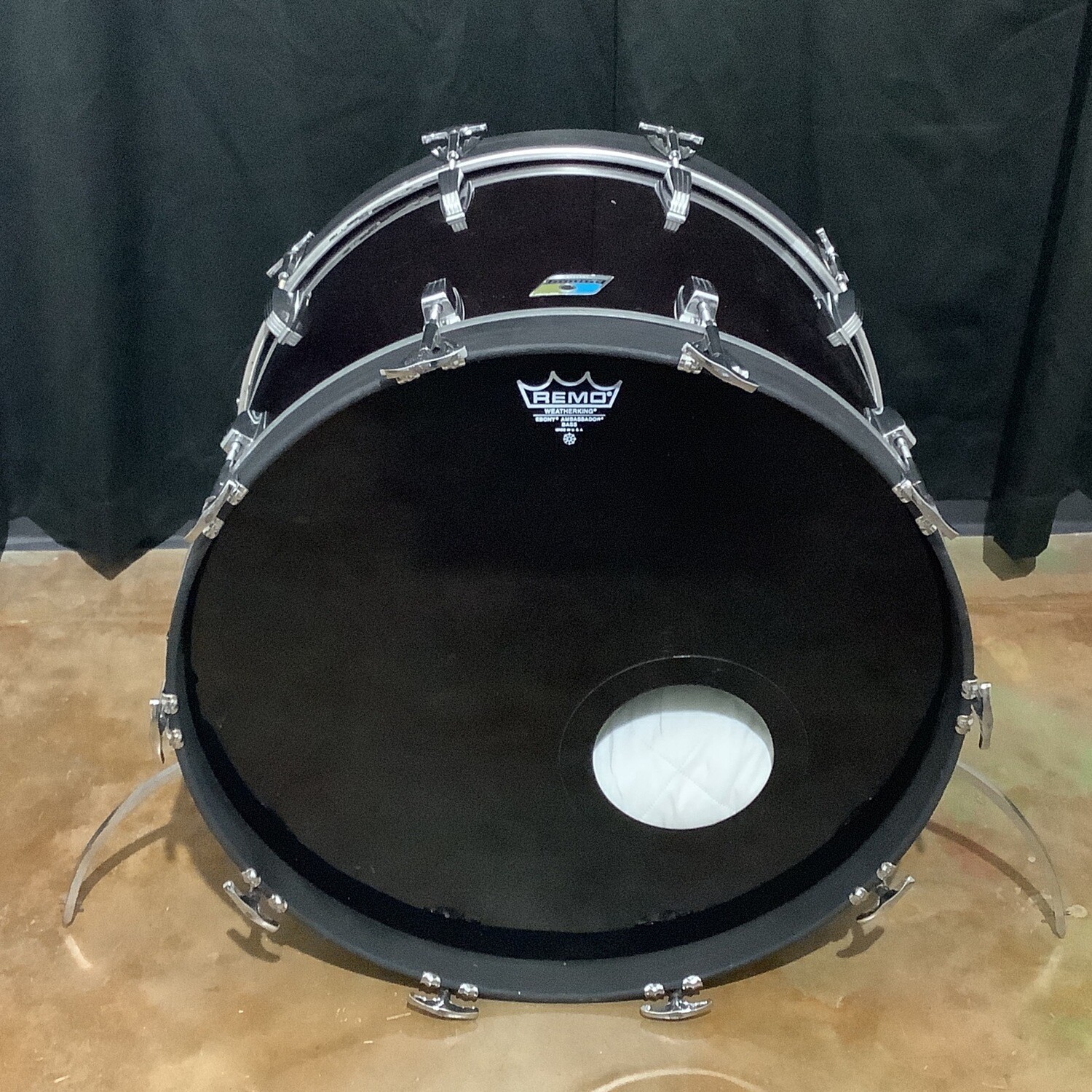 22" Ludwig 70's Black Vistalite Bass Drum