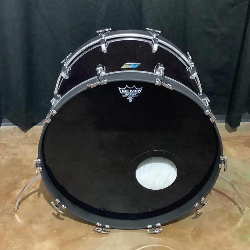 22" Ludwig 70's Black Vistalite Bass Drum