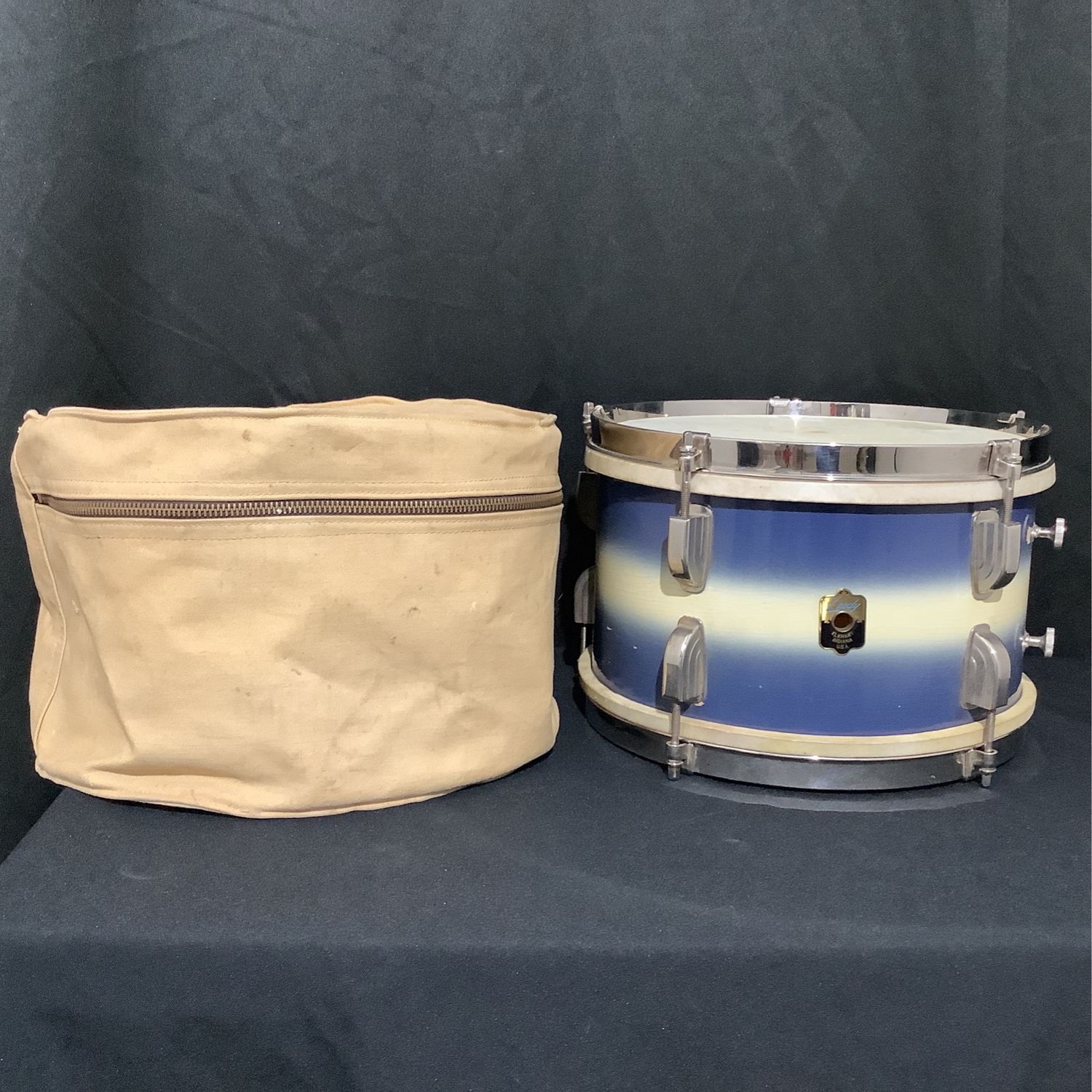 Leedy Vintage 1940's 11" x 7" Tom Drum W/Bag