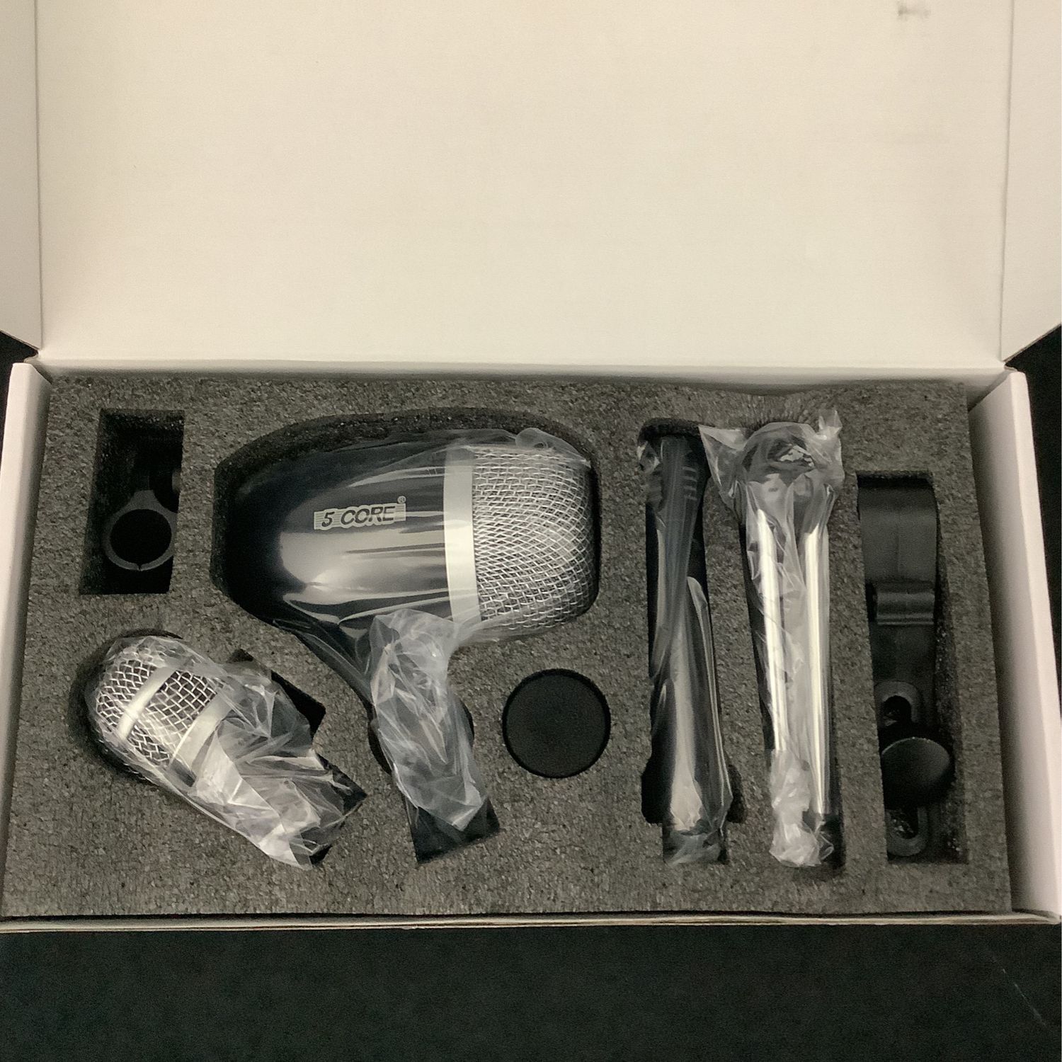 5 Core Conga 3pcs Drum Kit Microphone Kit