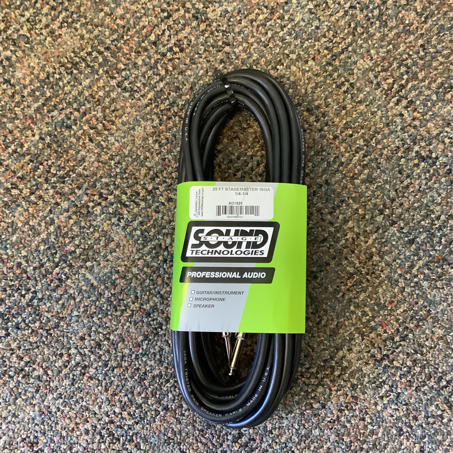 Sound Stage Technologies 25ft 1/4-1/4 Speaker Cable