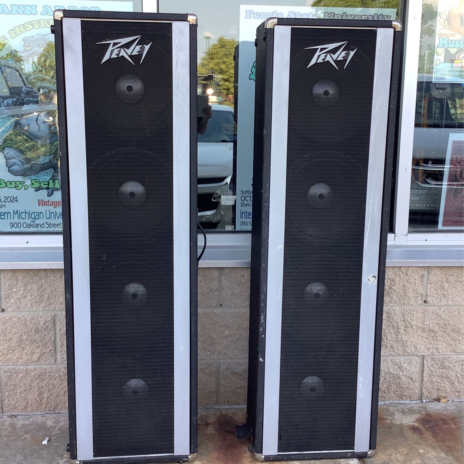 Vintage Peavey 412 Column Speakers (Pair)