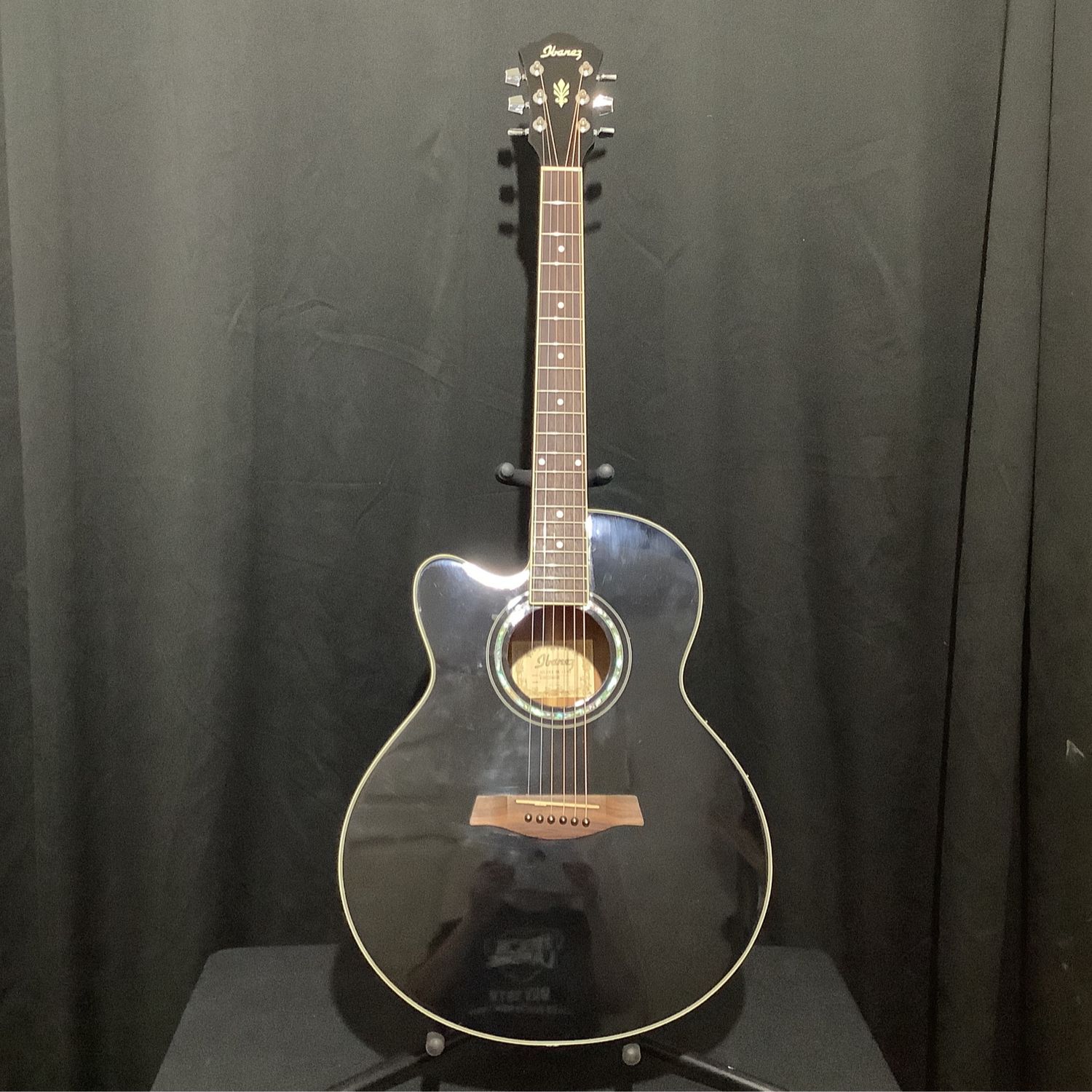 Ibanez Acoustic Electric Guitar Model AEL10LE-BK-14-02 (Left-Handed)