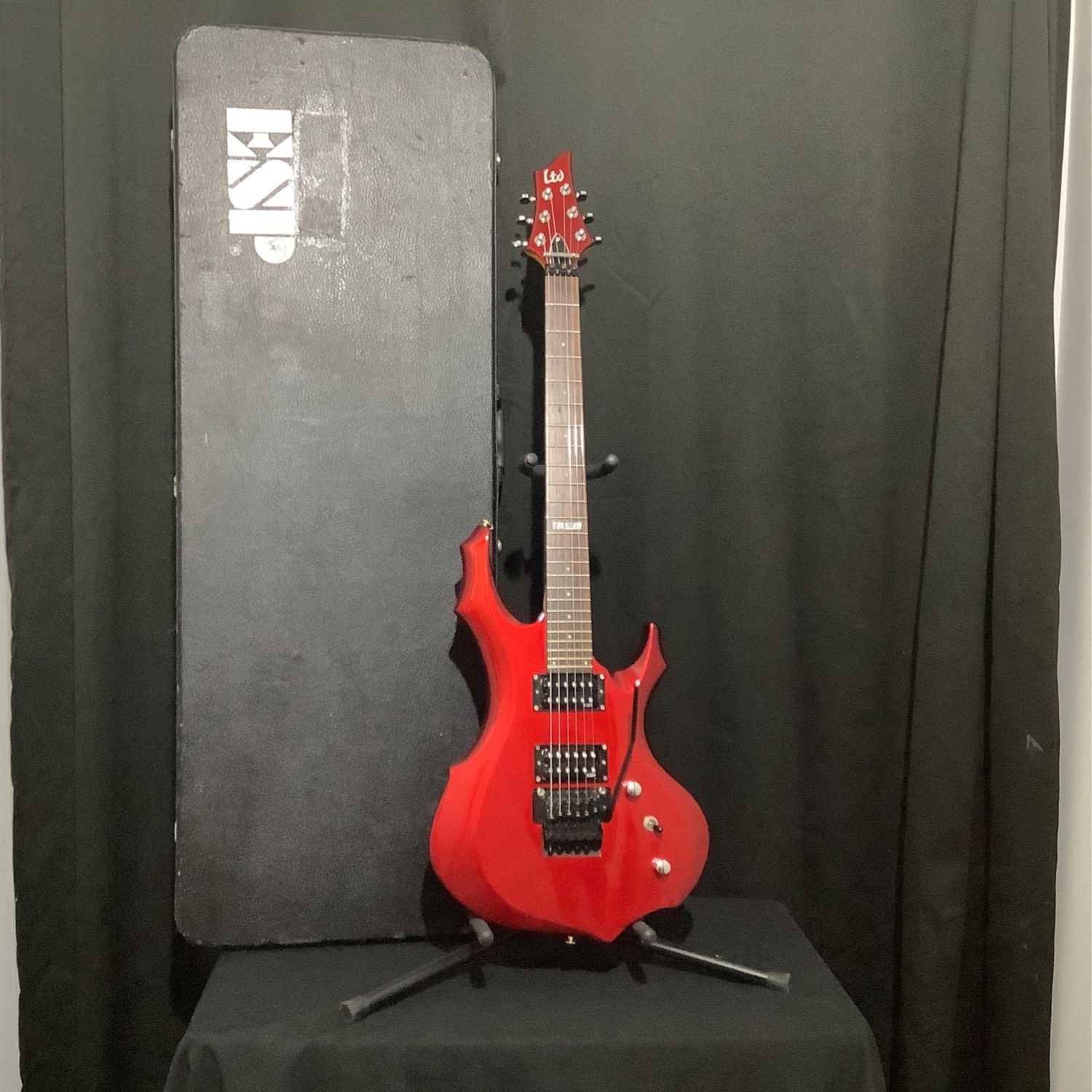 ESP LTD F-50FR Black Cherry Floyd Rose Electric Guitar w/Case