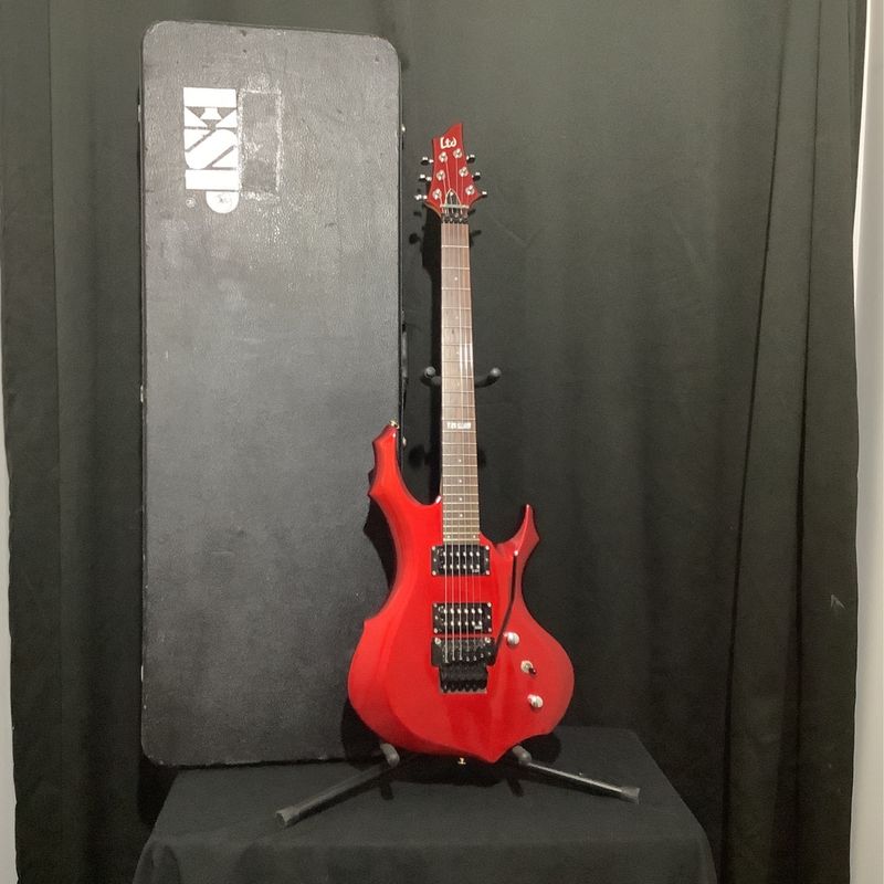 ESP LTD F-50FR Black Cherry Floyd Rose Electric Guitar w/Case