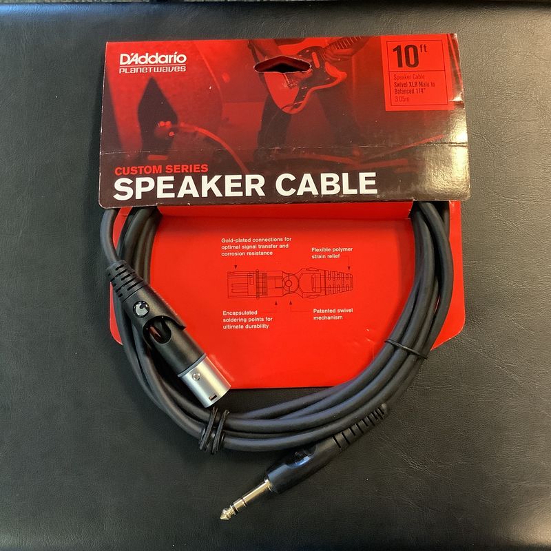 D'Addario 10ft Custom Series Speaker Cable