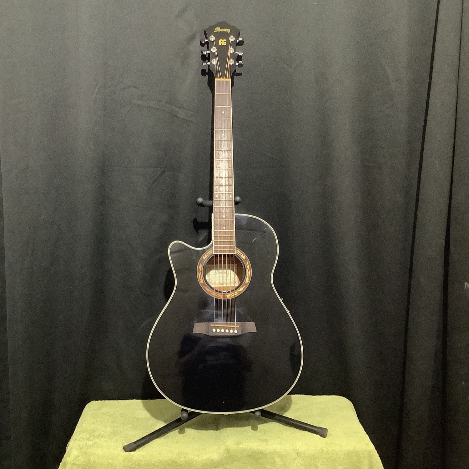 Ibanez AEF18LE-BK Left-Handed Acoustic Electric Guitar