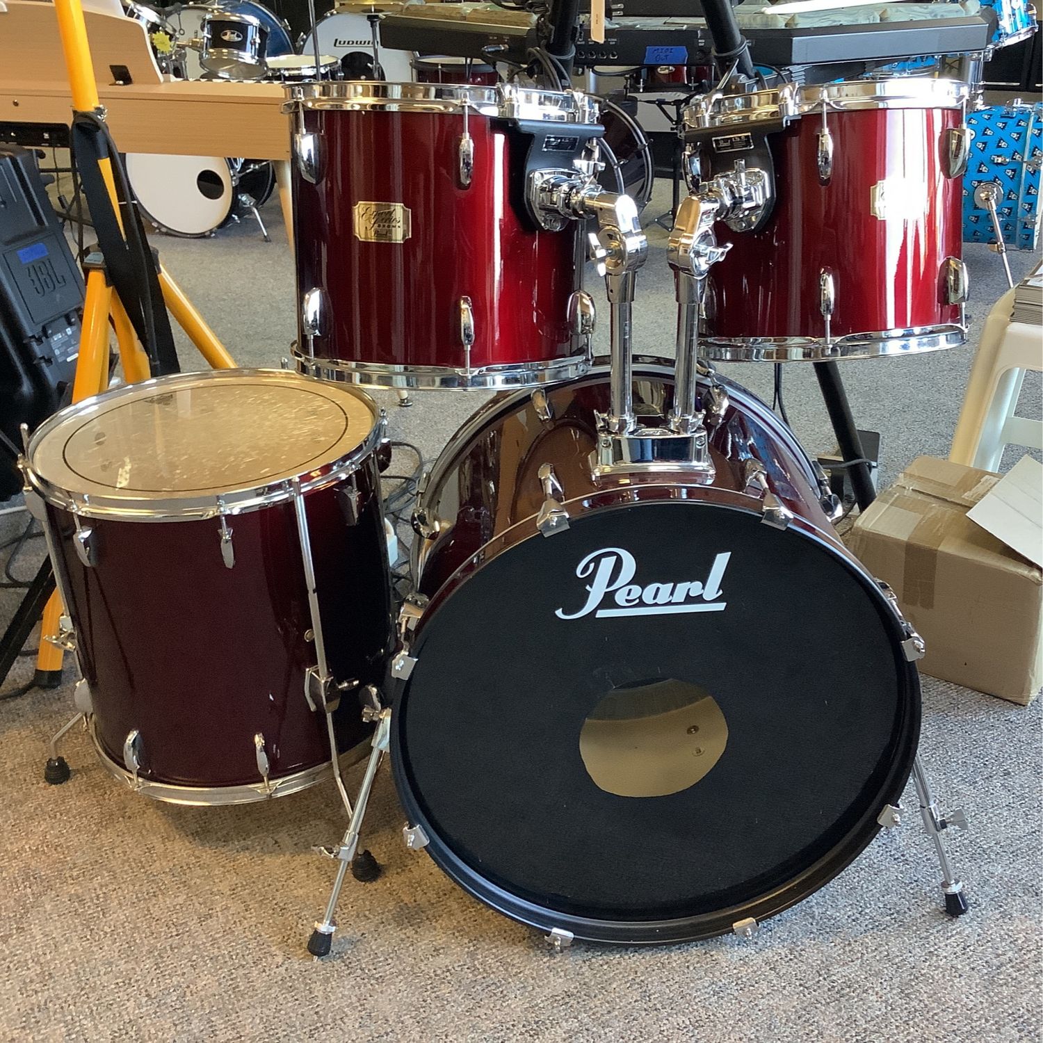 Pearl Export Series 12, 13, 16, 22 Drum Set