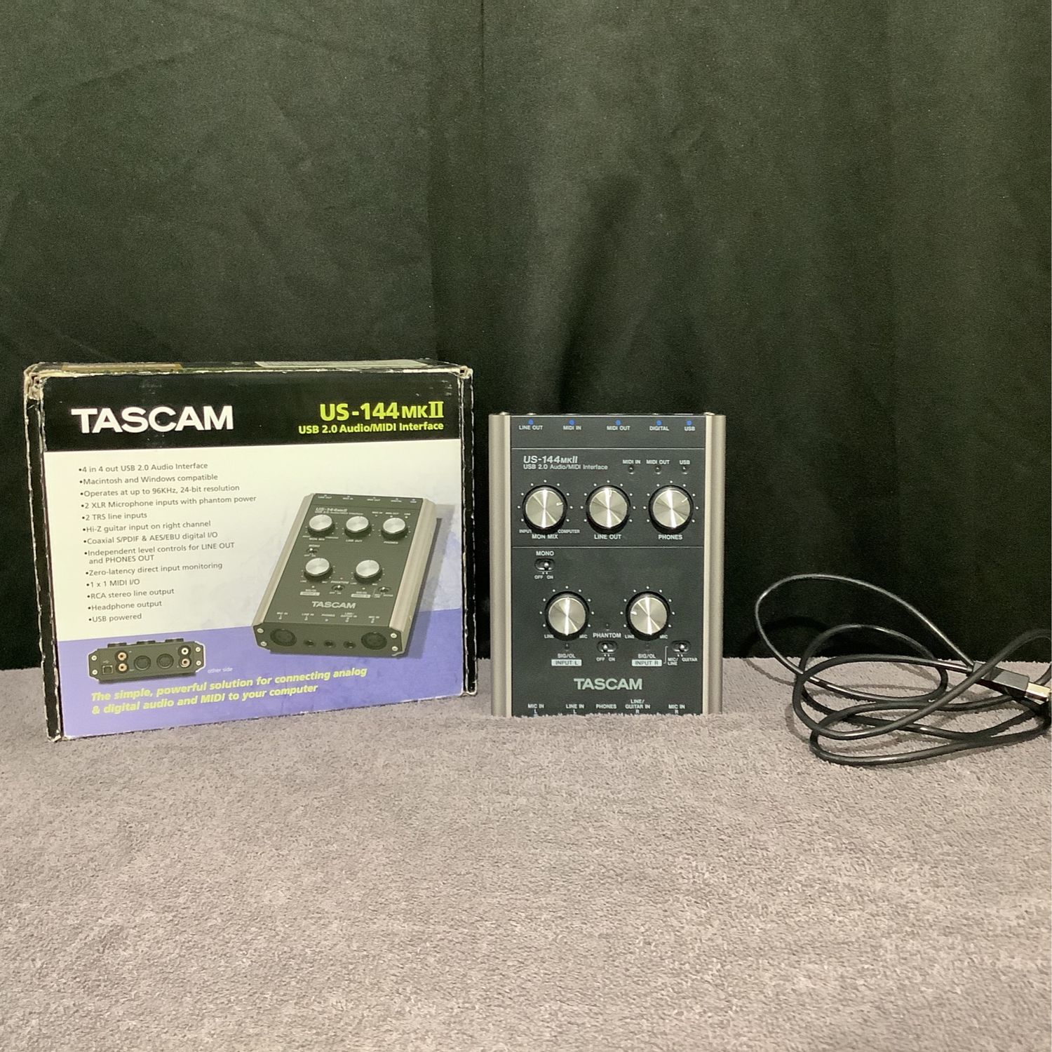 Tascam US-144 MKII USB 2.0 Audio/MIDI Interface