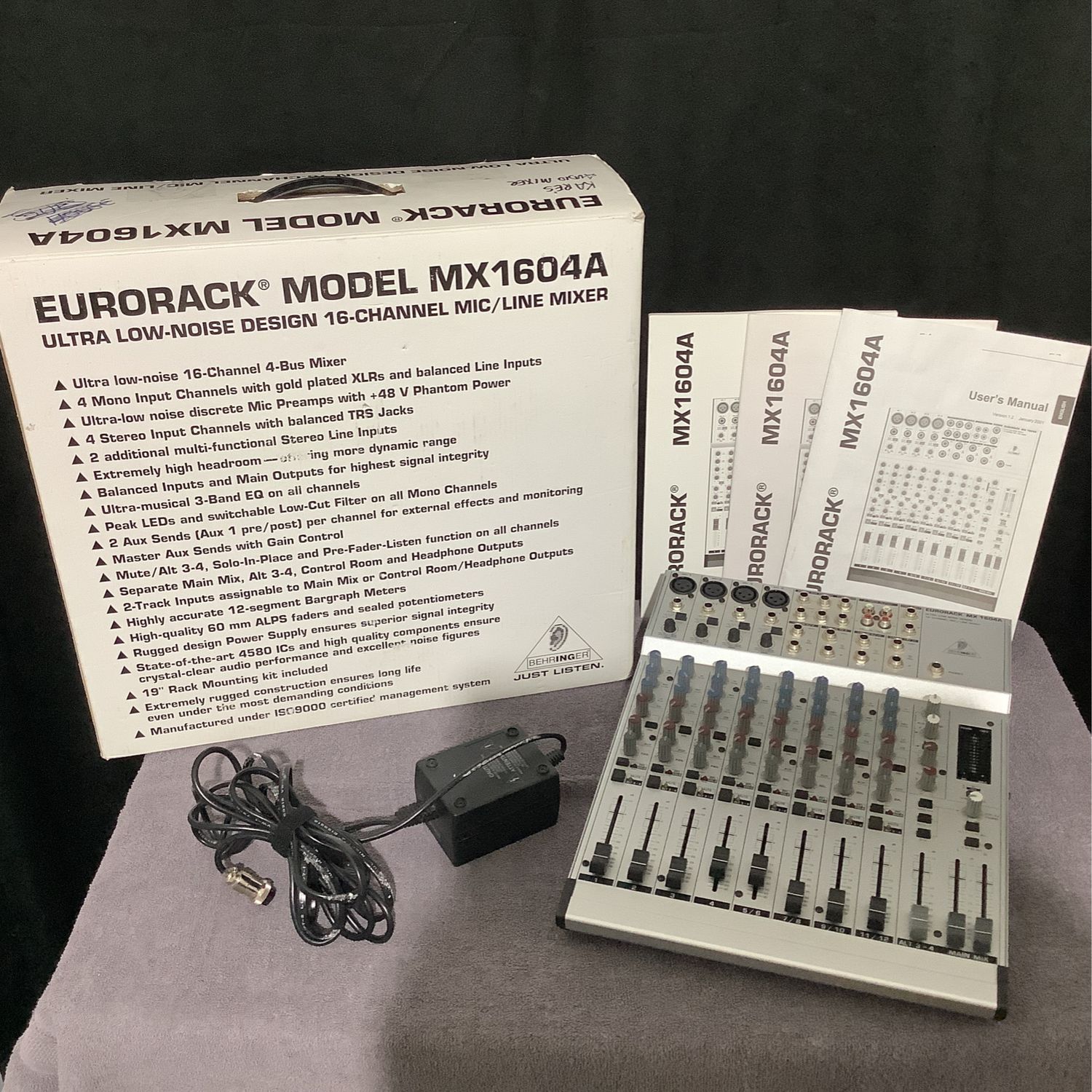 Behringer Eurorack MX 1604A 16-Channel Input Mic/Line Mixer