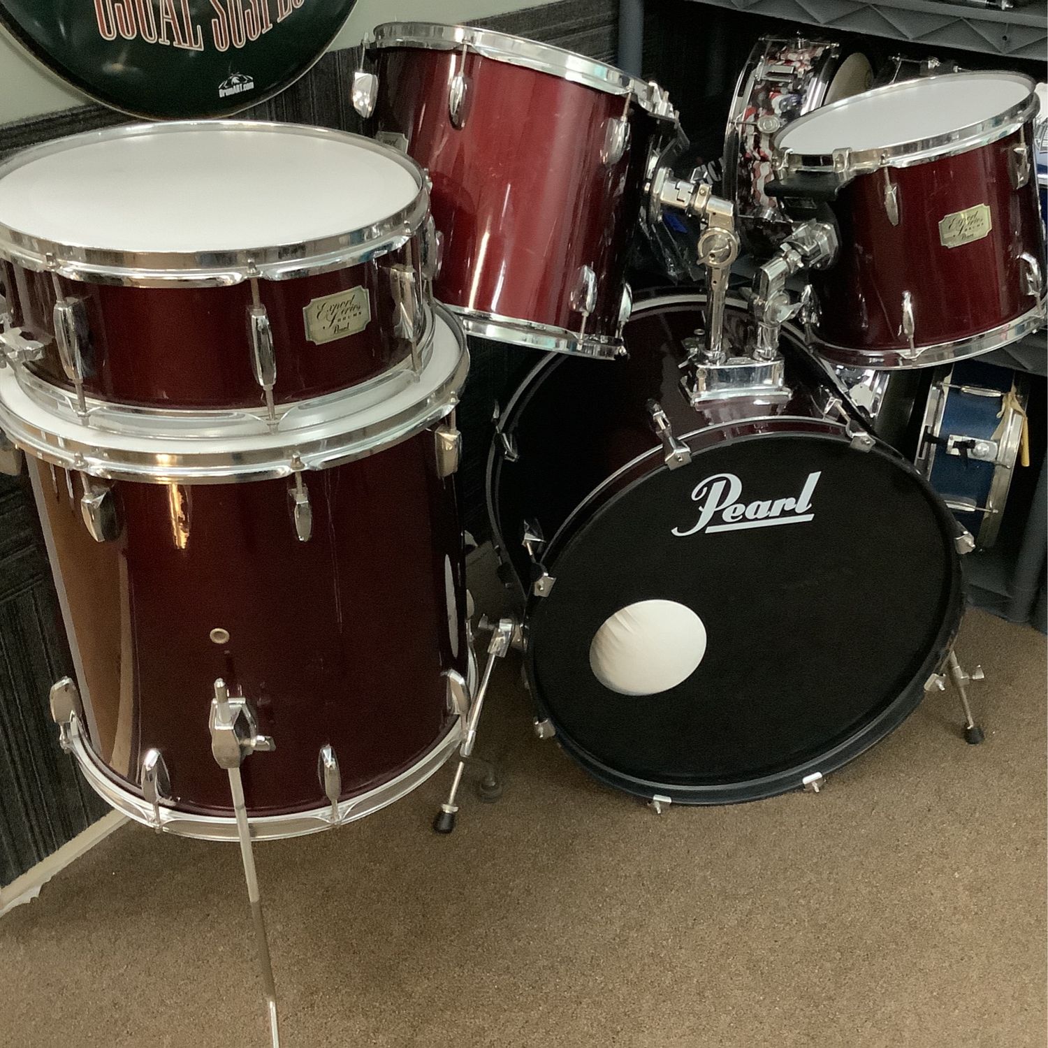 Pearl Export Series 12, 13, 16, 22 Drum Set w/14" x 5 1/2" Snare