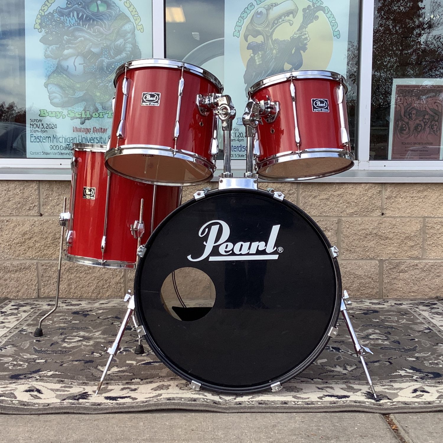 Pearl Export Series 12, 13, 16 and 22" Drum Set