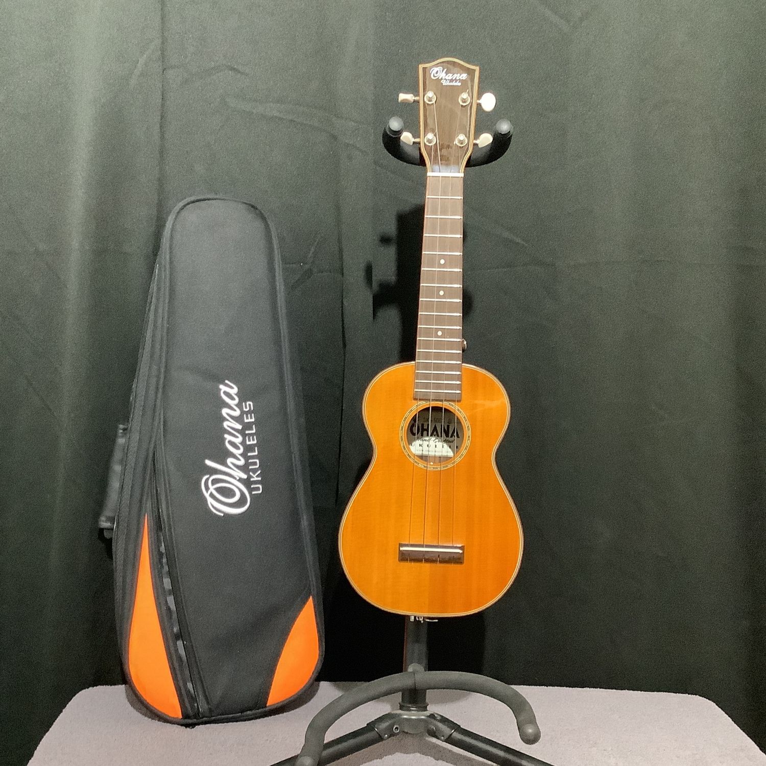 Ohana SK-50GS Soprano Cedar Ukulele w/Bag