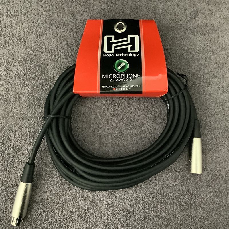 Hosa Technology 30ft Microphone Cable 22 AWG x 2