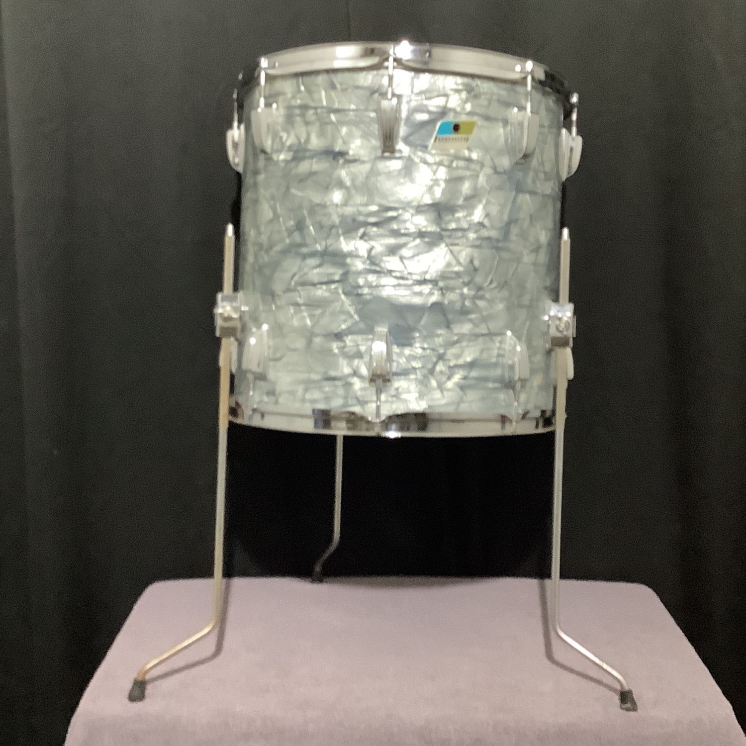 Ludwig 16" x 16" 1976 Sky Blue Pearl Floor Tom Drum