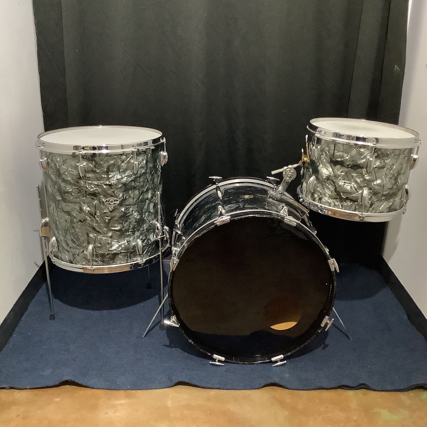 60s Slingerland 13x9 Tom, 16x16 Floor Tom, 20x14 Bass Drum