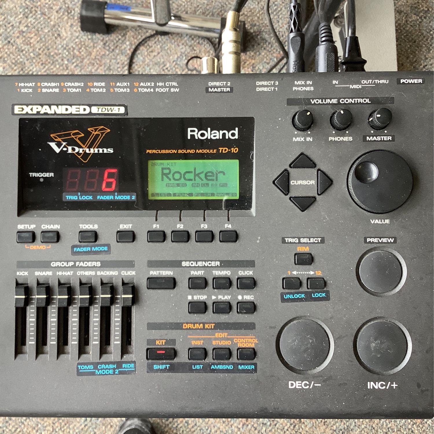 Roland TD-10 Module w/Expansion Card