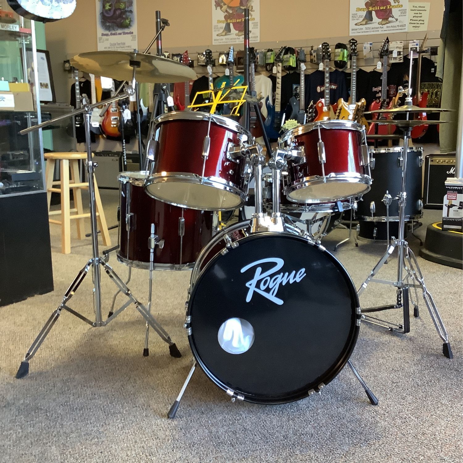 Rogue 10", 12", 14", 18" & 13" Snare Drum Set