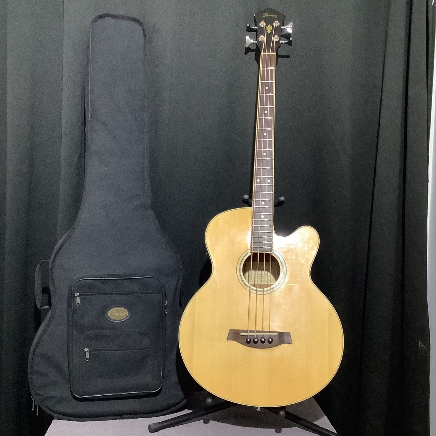 Ibanez AEB5E-NT 3U-01 Acoustic/Electric Bass Guitar w/Bag