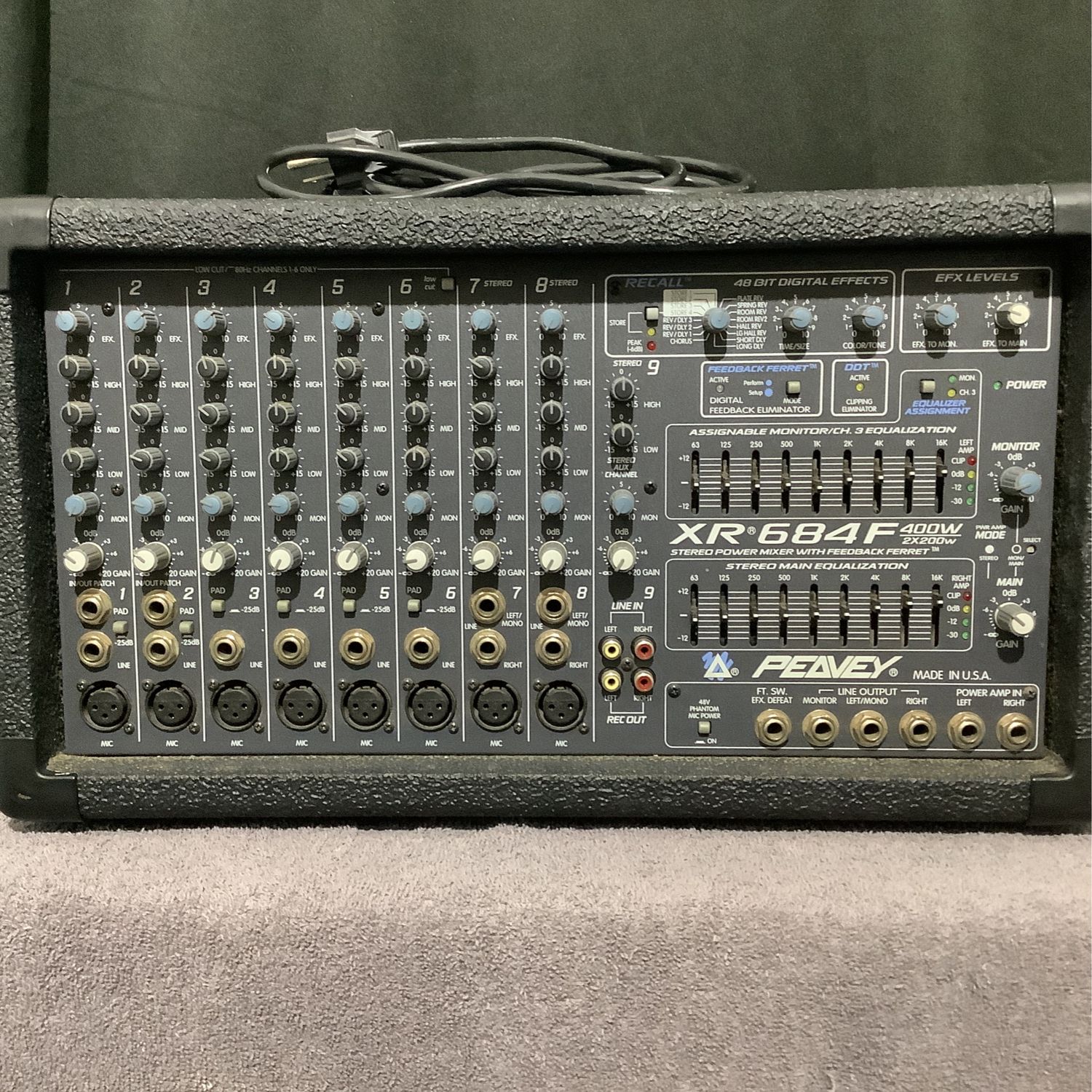 Peavey XR684F 8-Channel Powered Mixer