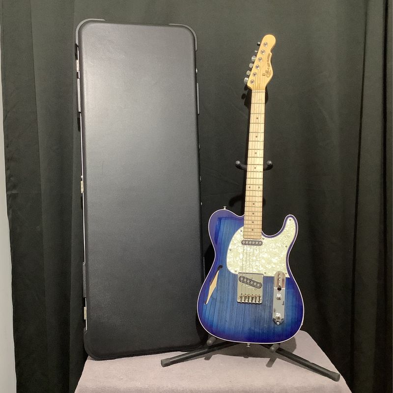 G&L ASAT Classic Tribute Series Tele Style Semi-Hollow Electric Guitar w/Case