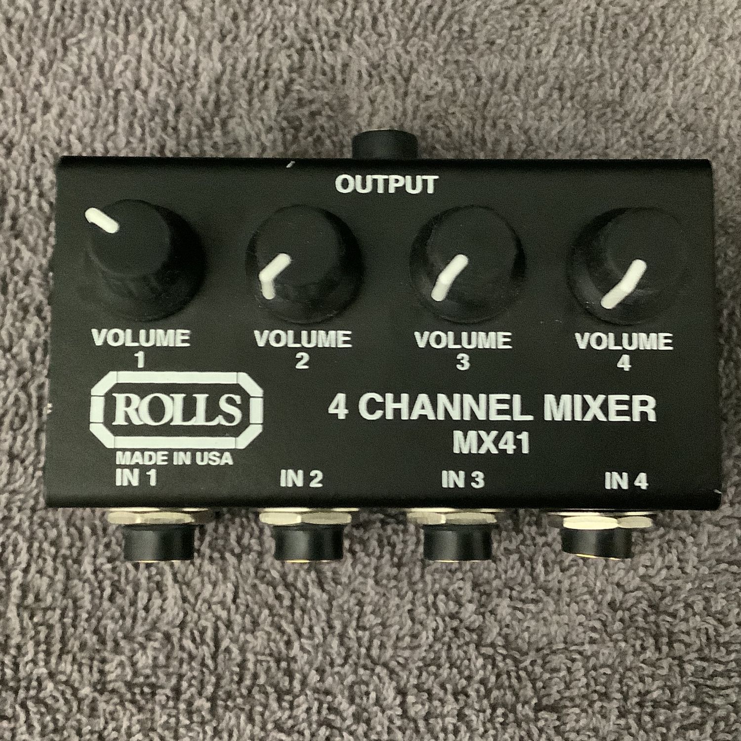 Rolls MX41 Audio 4-Channel 1/4 Mixer