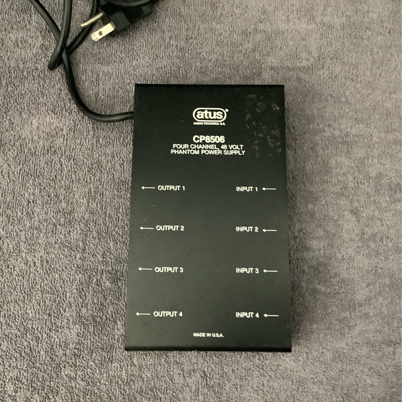 Audio Technica CP8506 Four Channel 48 Volt Phantom Power Supply