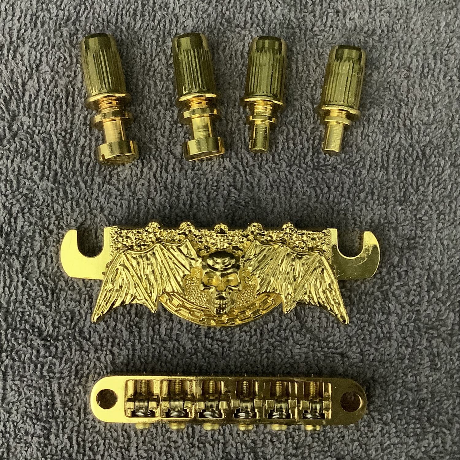 Skull Guitar Bridge and Tailpiece