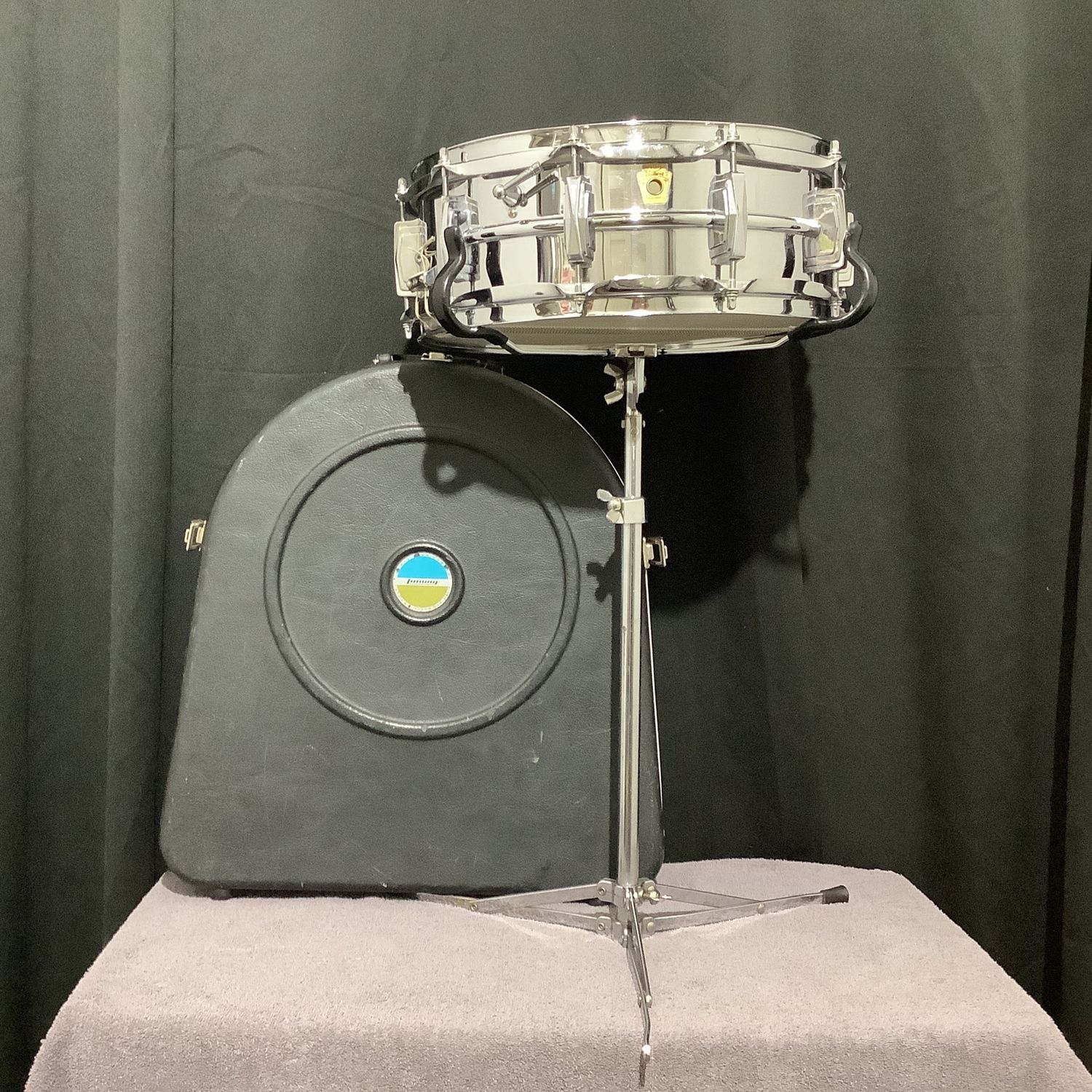 1965 Ludwig Supraphonic 14" x 5" Snare Drum w/Stand & Case