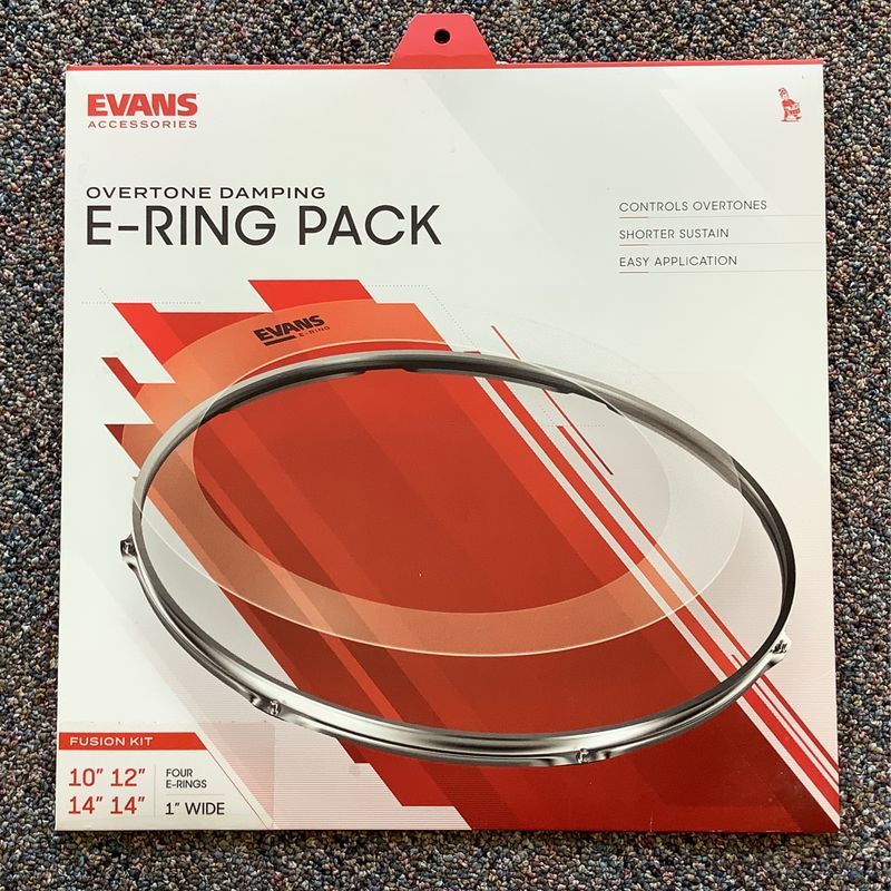 Evans Overtone Damping E-Ring Pack