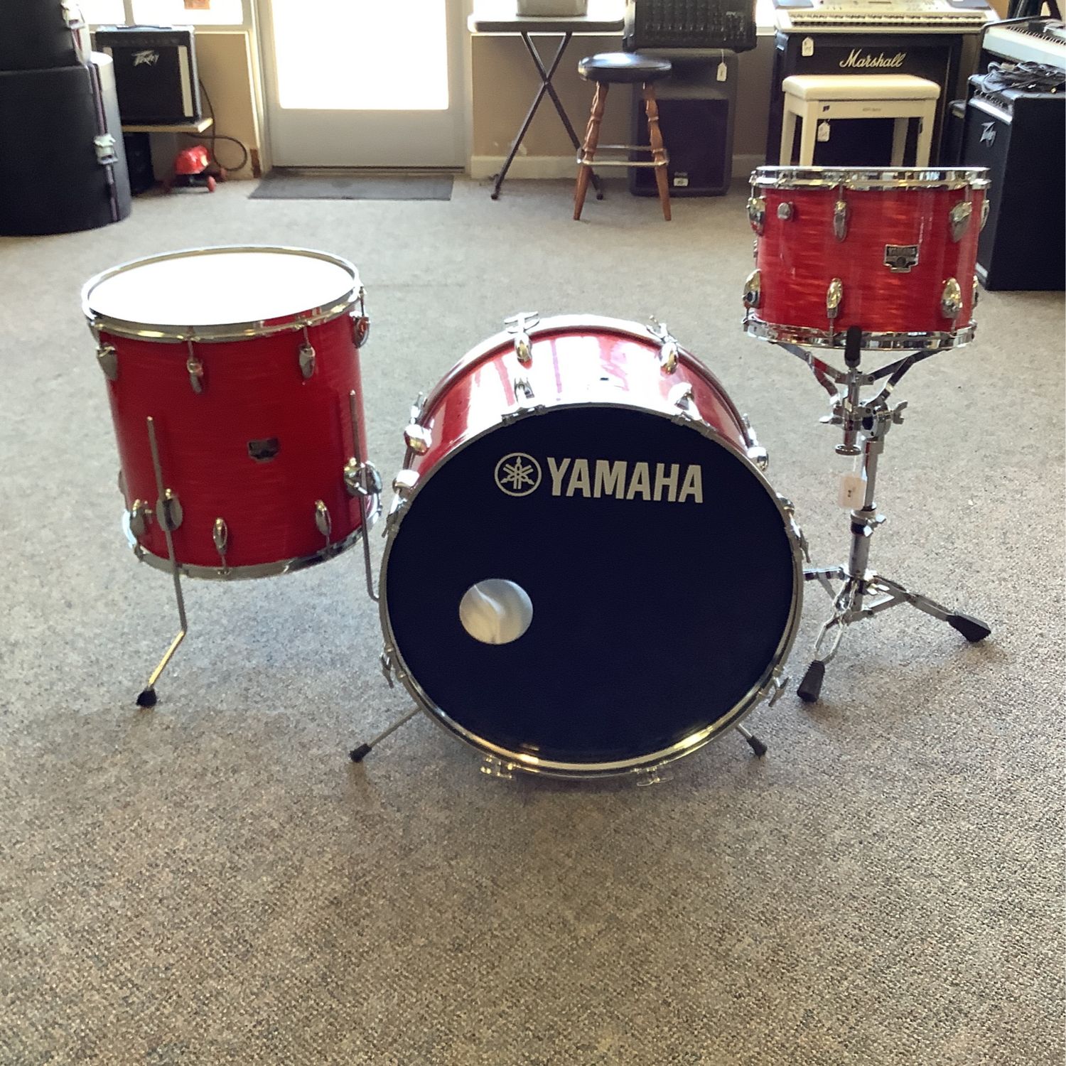 Vintage 60's Yamaha 13", 16", 22" & Yamaha Bass Drum Pedal Drum Set