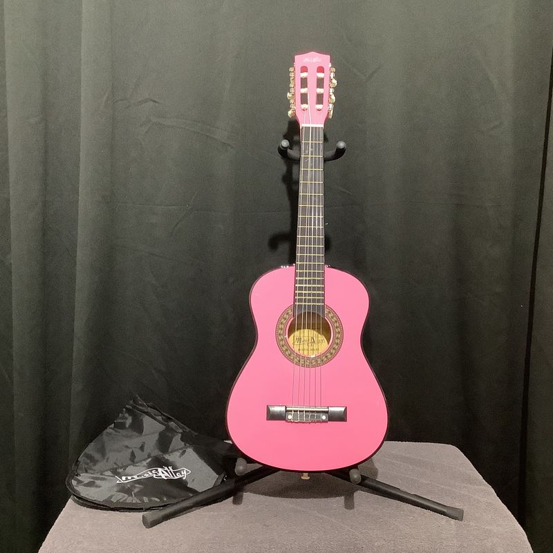 Music Alley MA-51 1/2 Size 30" Junior Classical Guitar (Pink)