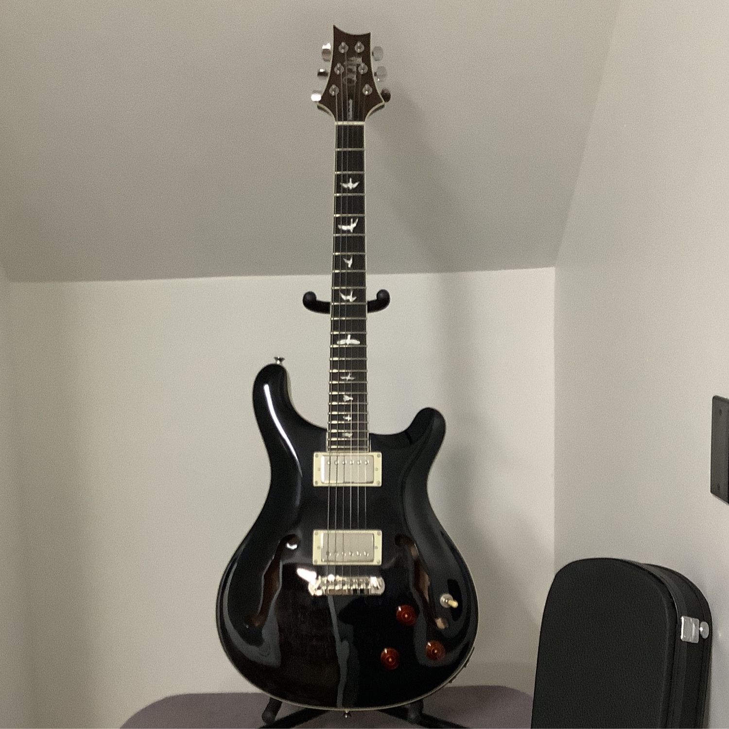PRS SE Hollowbody Standard Piezo Electric Guitar w/Case