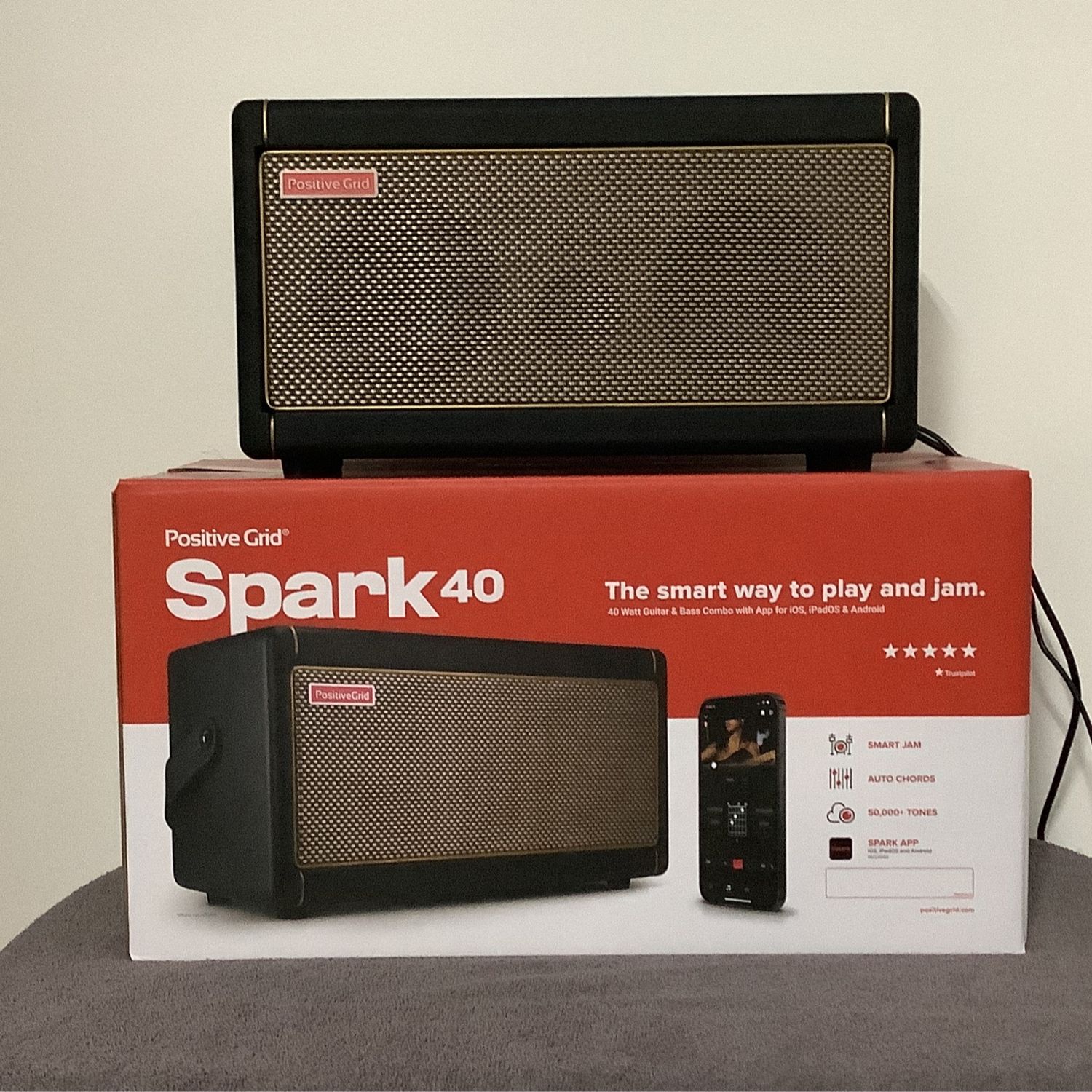 Positive Grid Spark 40 Guitar and Bass Combo Amp
