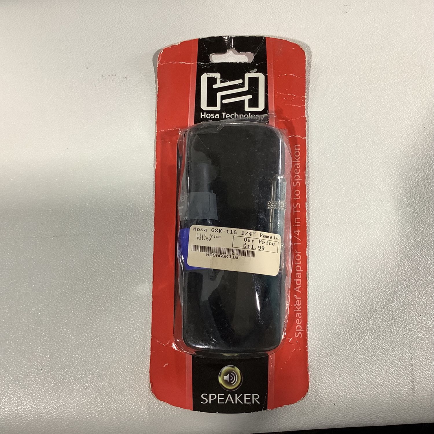 Hosa Technology Speaker Adaptor 1/4 in TS to Speakon