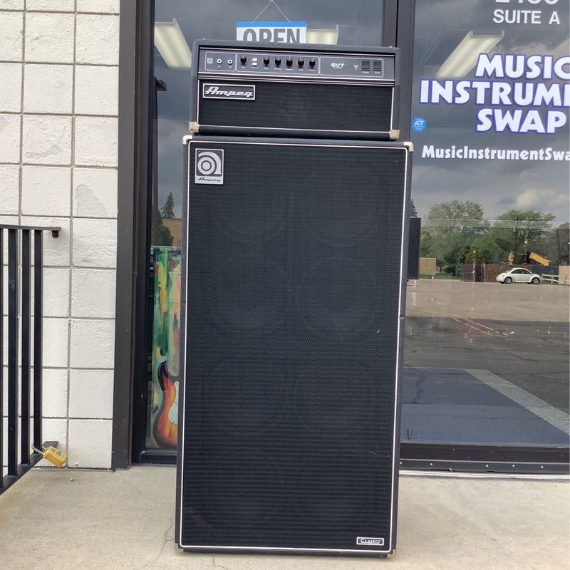 Ampeg SVT810E Classic Bass Cabinet & SVTCL Bass Head w/Flight Case