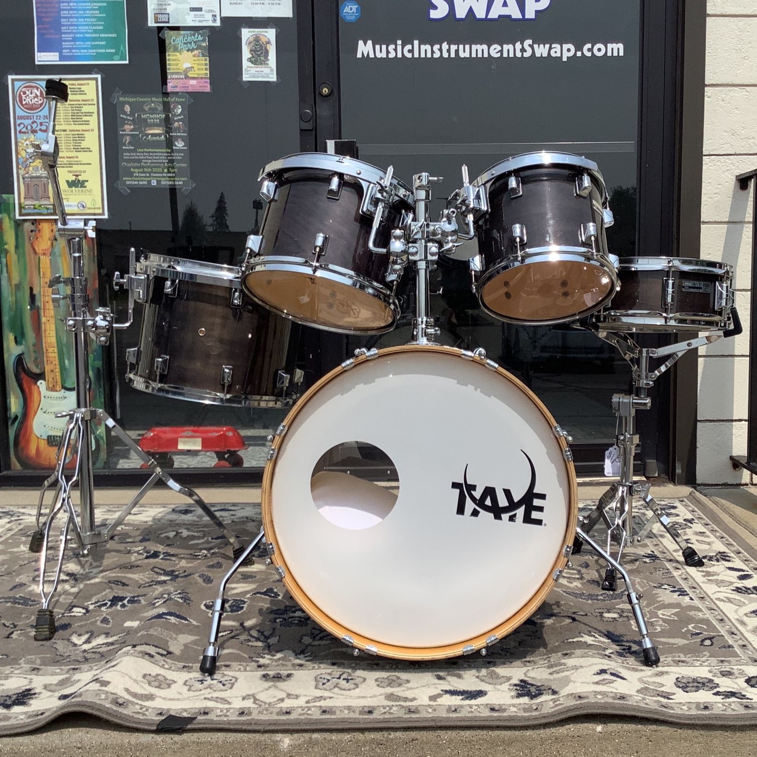 Taye ProX Hardwood 5pc Drum Set 10/12/14/20 w/13" x 5" Matching Snare