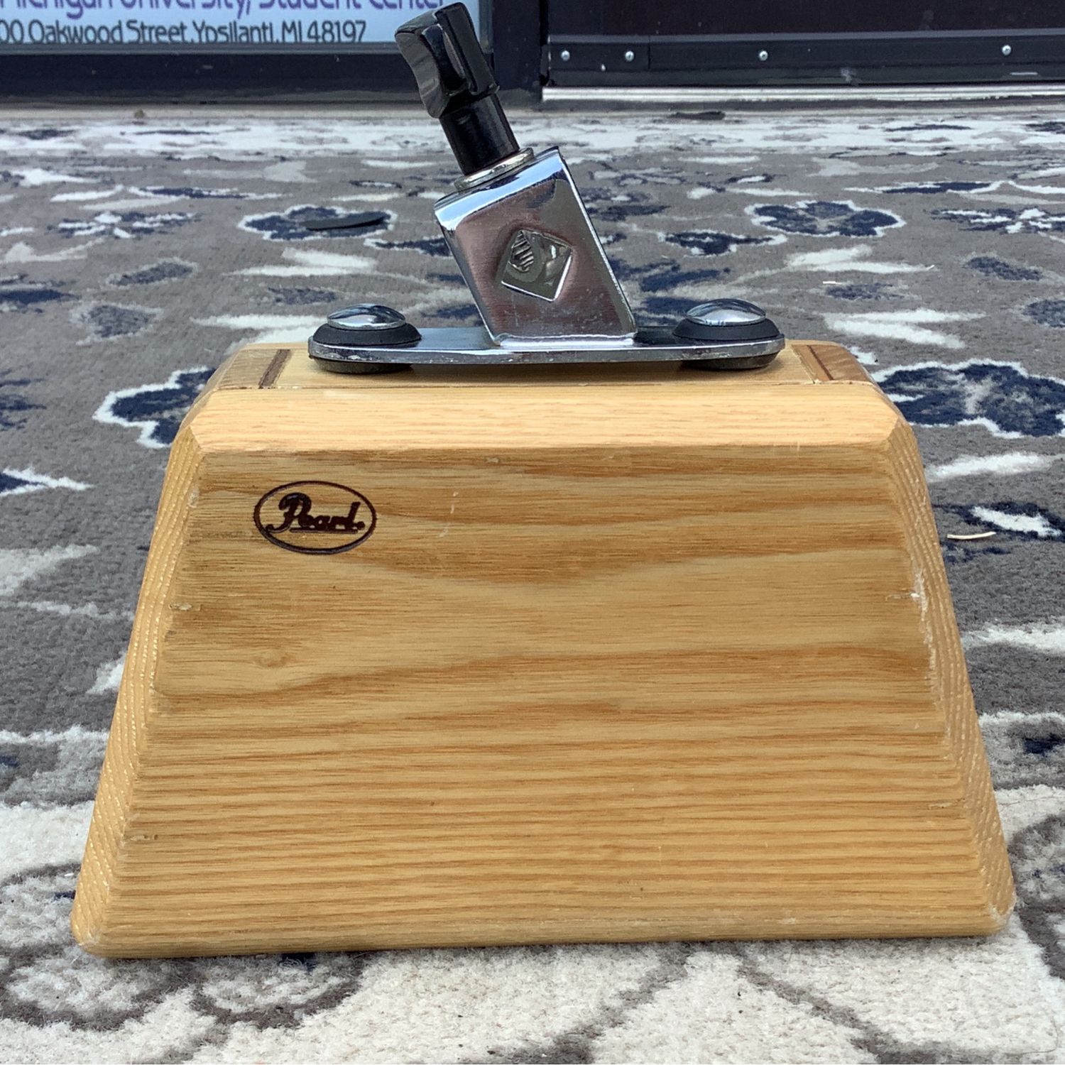 Pearl Wood Block w/Mounting Bracket