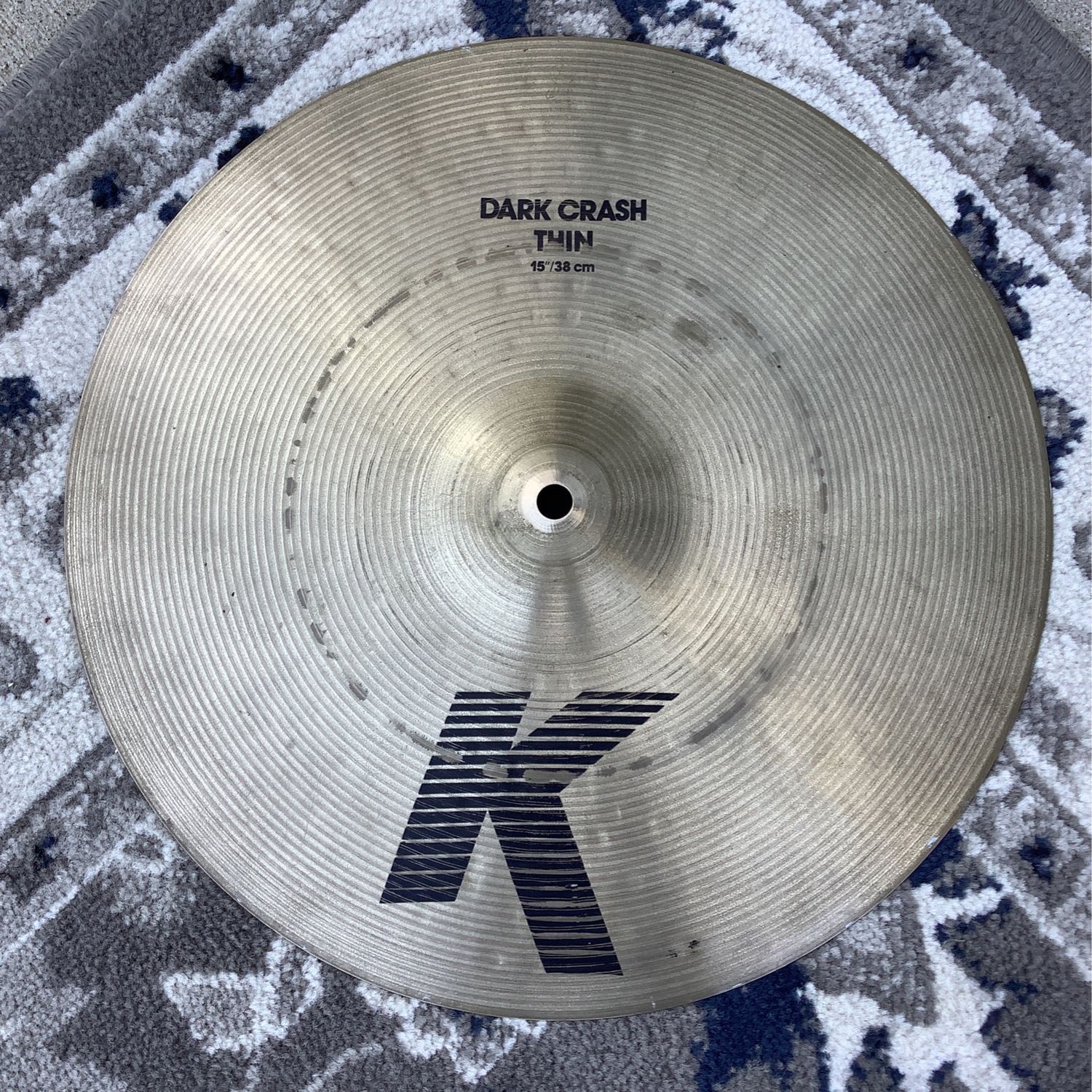15" Zildjian K Dark Thin Crash Cymbal
