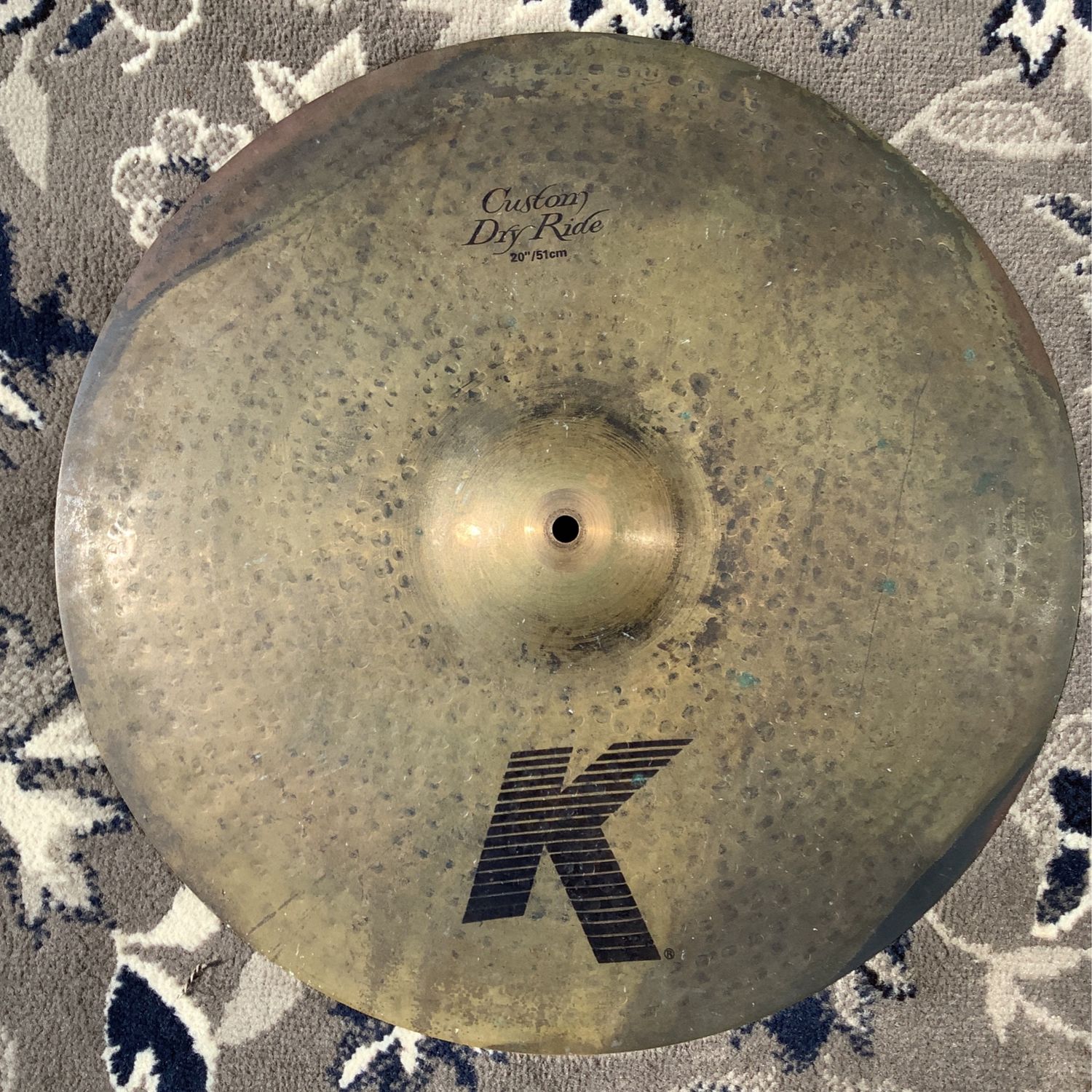 20" Zildjian K Custom Dry Ride Cymbal