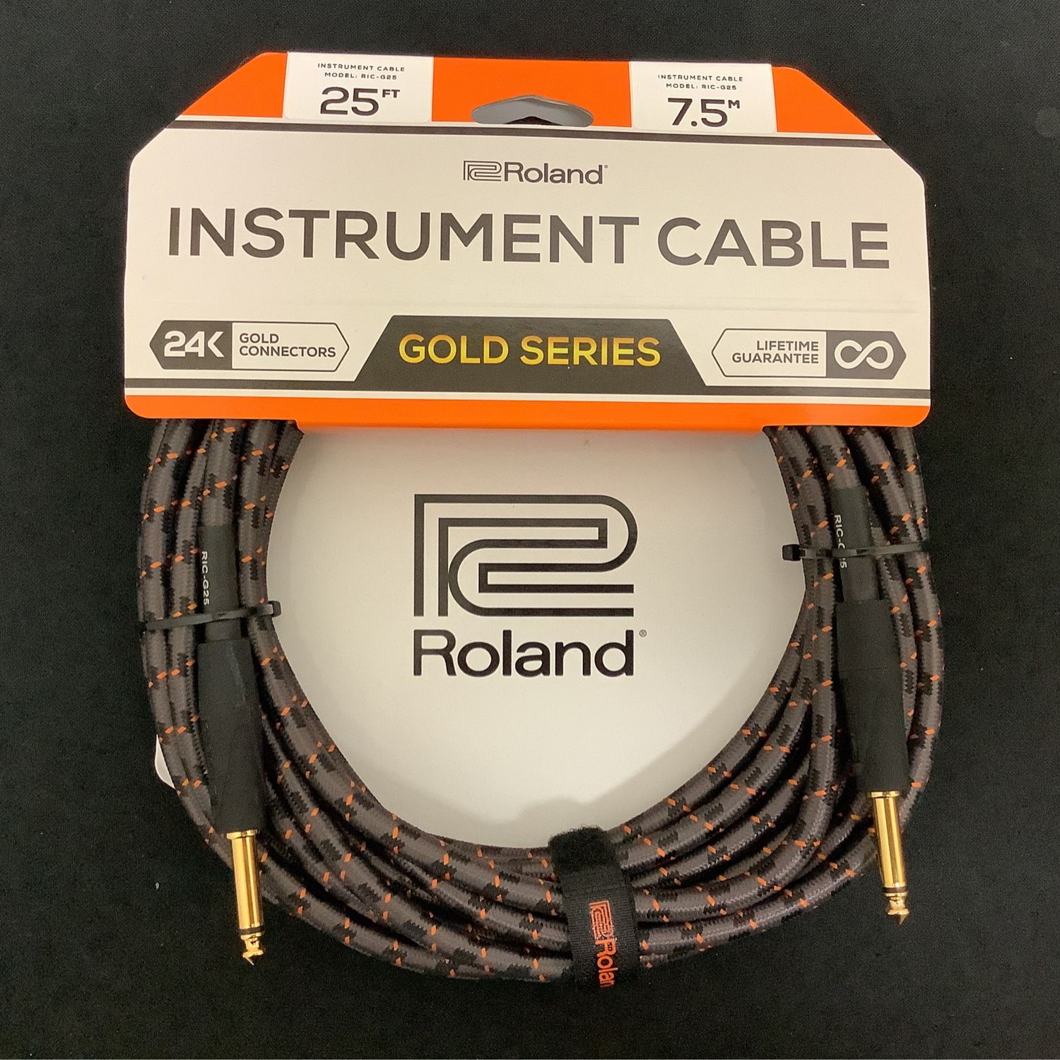 Roland 25ft RIC-G25 Gold Series Instrument Cable