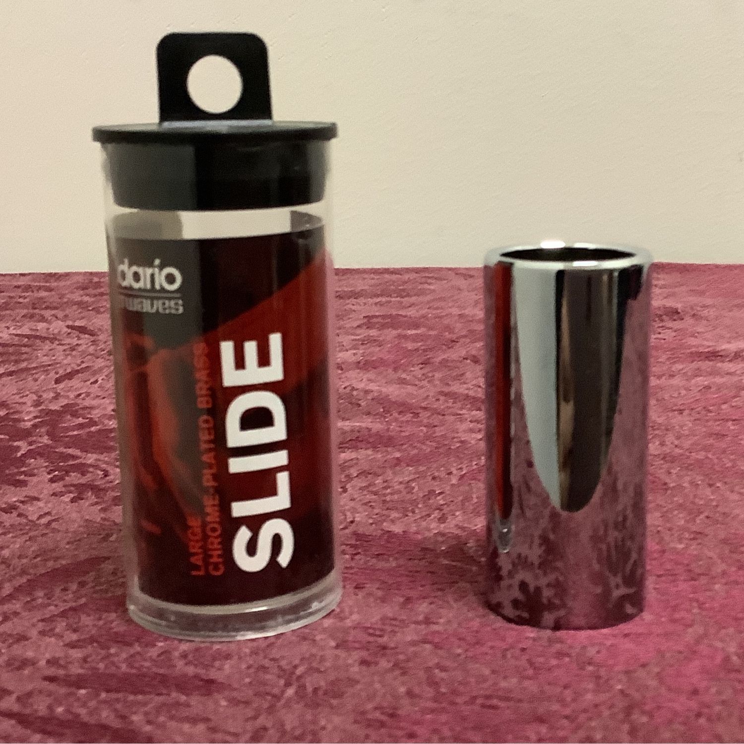 D'Addario Guitar Slide, Chrome-Plated Brass, Large