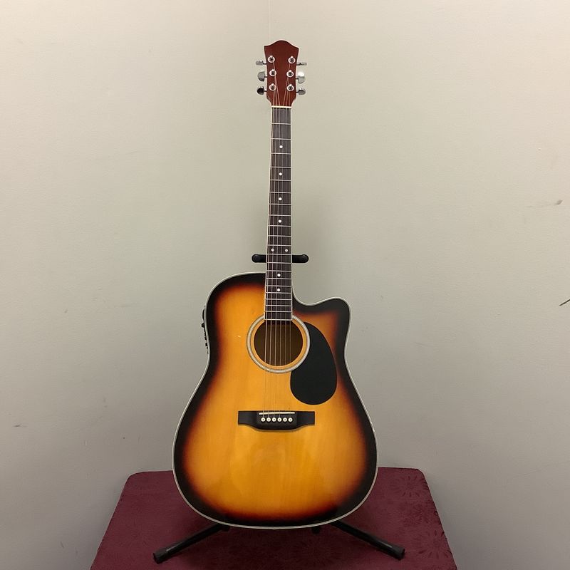 BCP Sunburst Acoustic/Electric Guitar