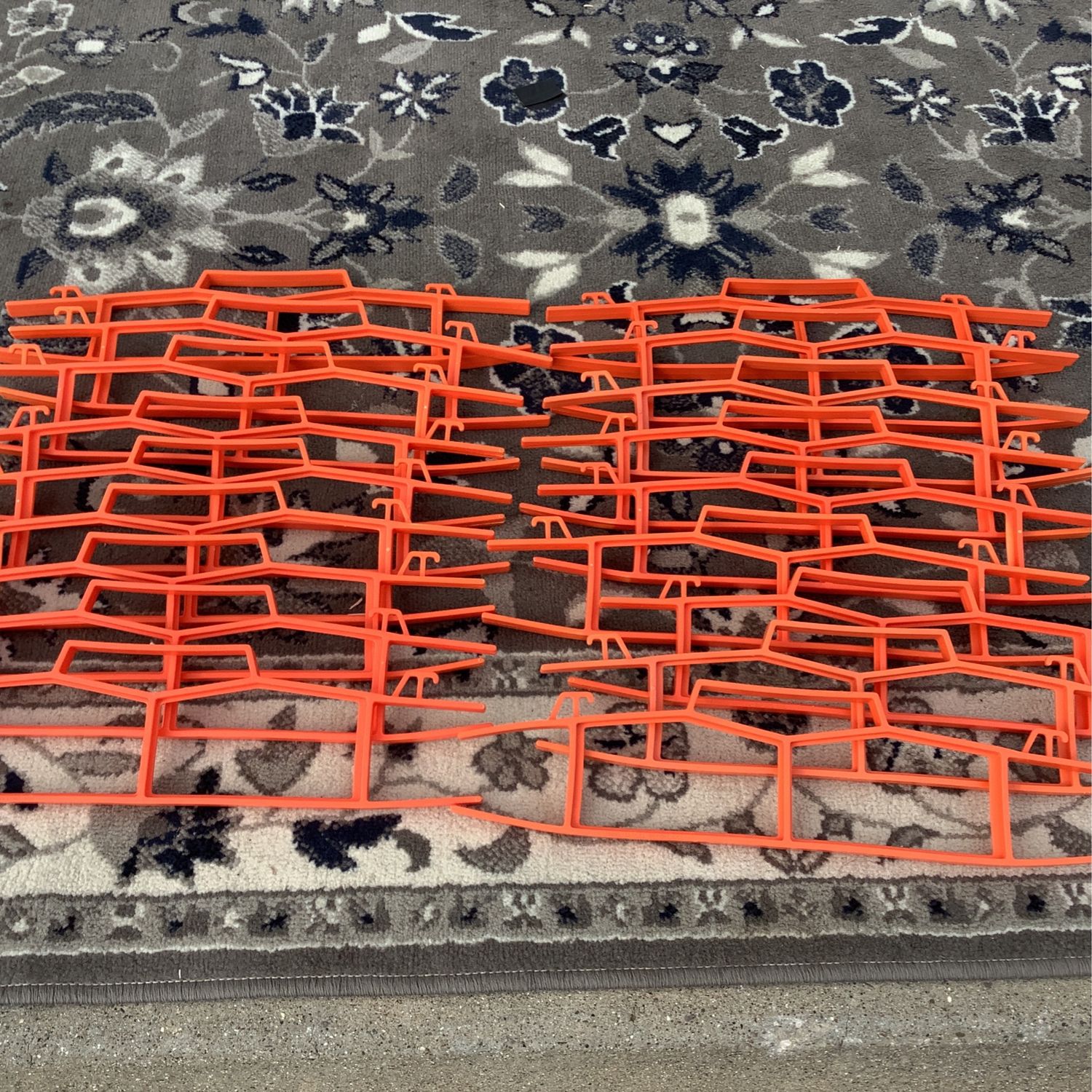 Orange Plastic Cord Wrap 18.4 H X 4.5 W X 0.8 D In.