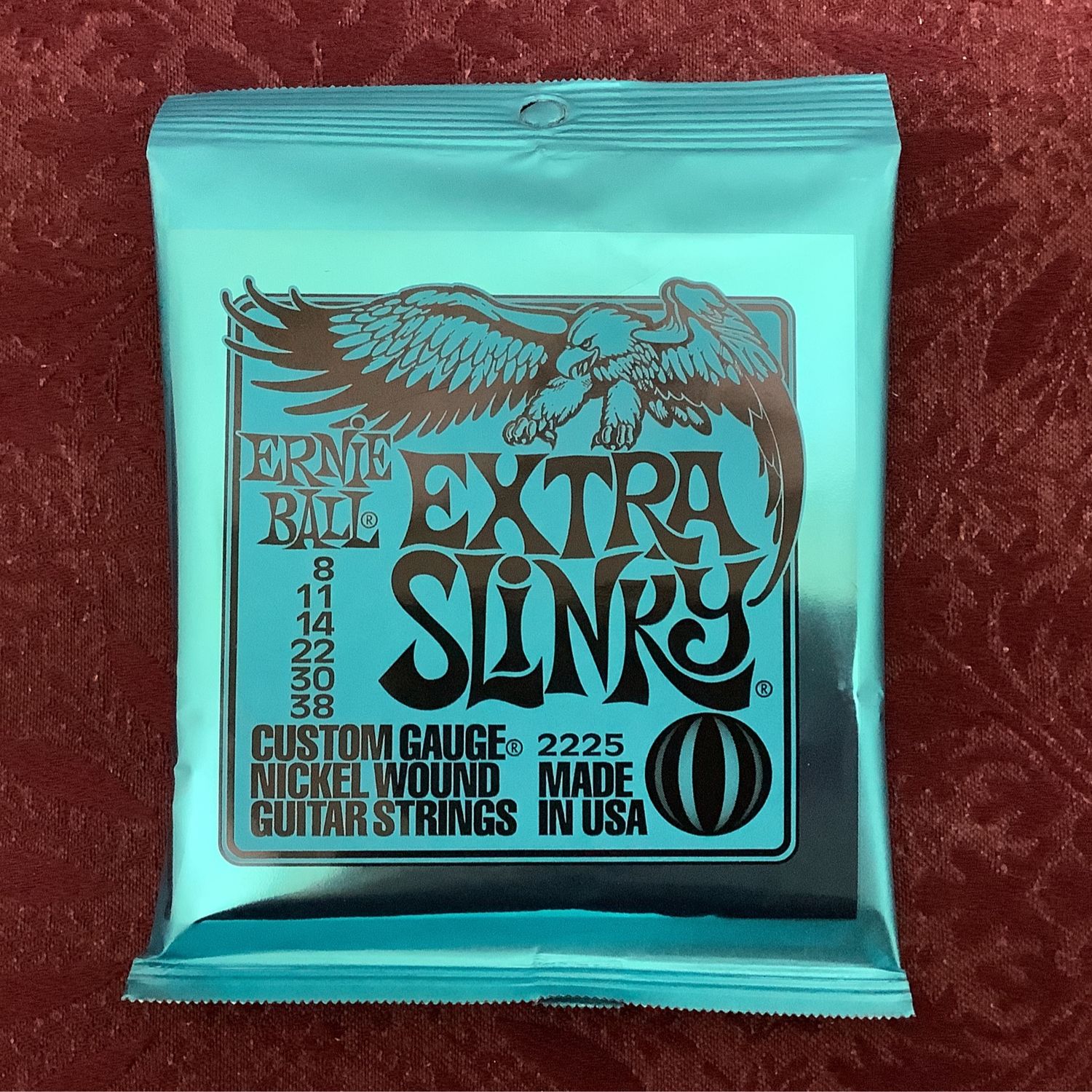 Ernie Ball 2225 Extra Slinky Electric Guitar Strings - .008-.038
