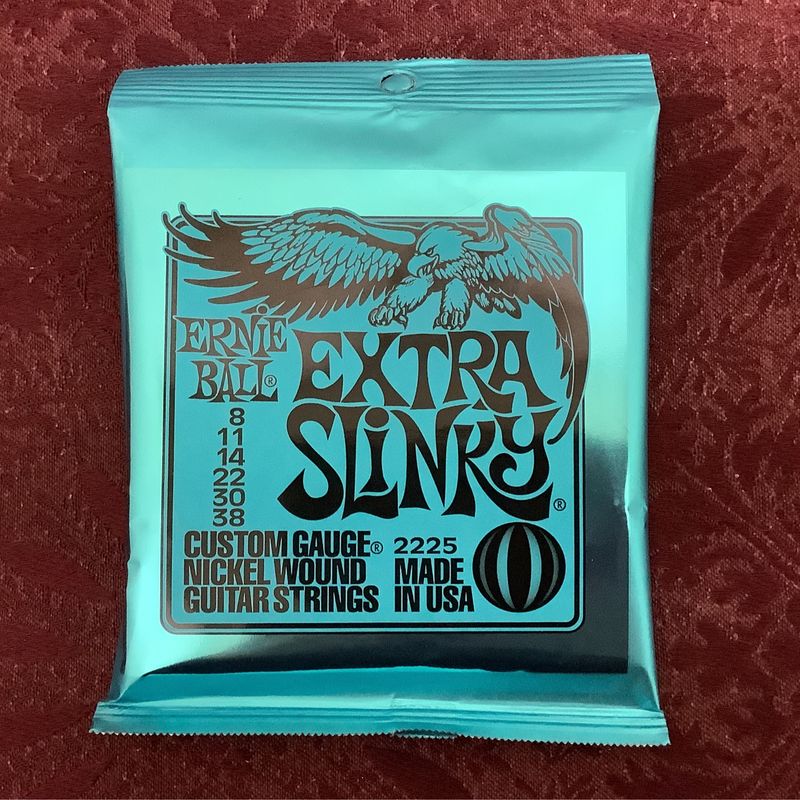 Ernie Ball 2225 Extra Slinky Electric Guitar Strings - .008-.038