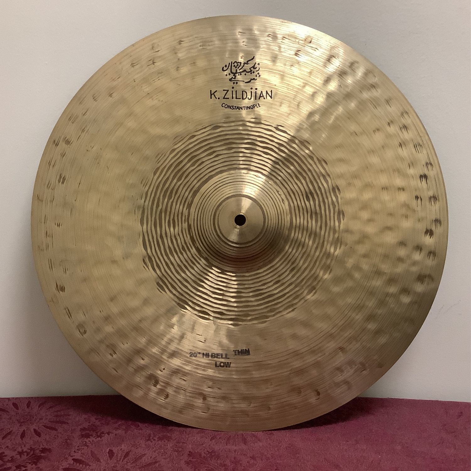 20" K. Zildjian Constantinople Hi Bell Thin Low Ride Cymbal