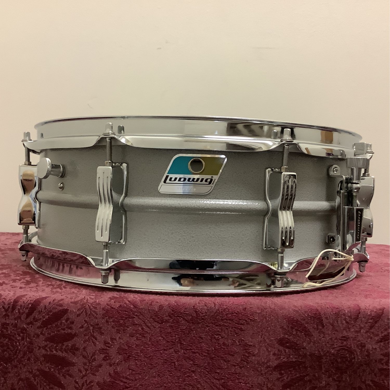 Ludwig 14 Ludwig 14" x 5" "Orange Peel" Acrolite Blue & Olive Badge Snare Drum