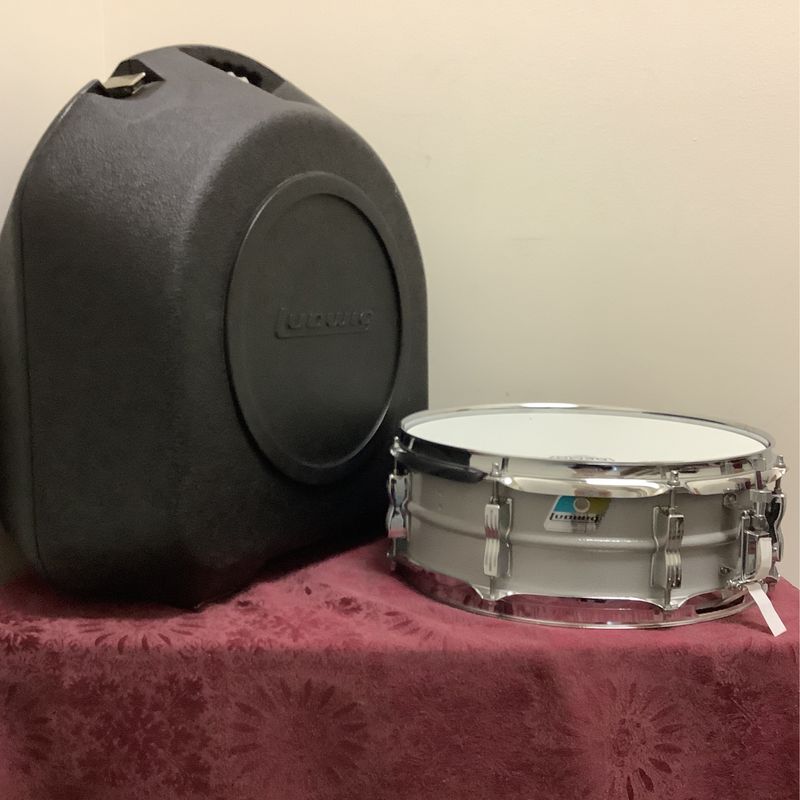 Ludwig 14" x 5" "Orange Peel" Acrolite Blue & Olive Badge Snare Drum w/Case