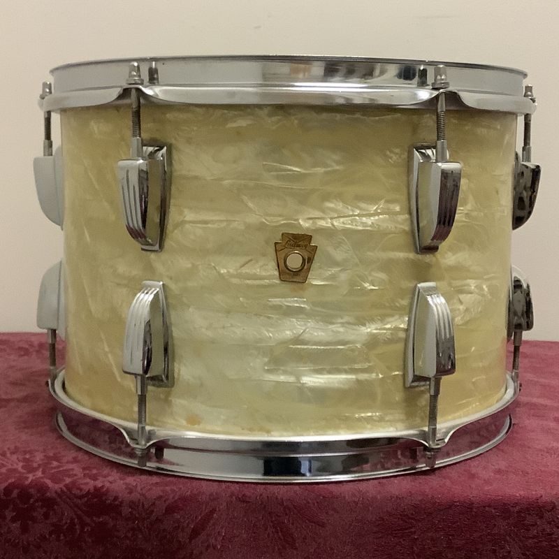 Ludwig 1966 13" x 9" White Marine Pearl Tom Drum